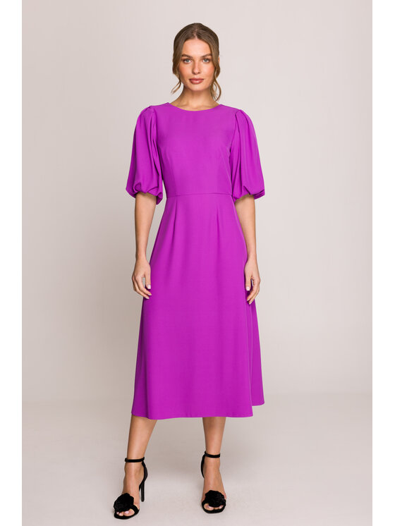Stylove Stylove Sukienka wieczorowa S399 Fioletowy Premium Fit