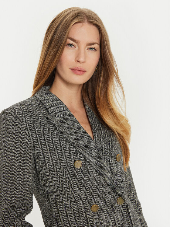 ViCOLO ViCOLO Marynarka TS0511 Szary Regular Fit