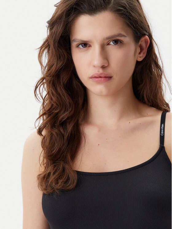 Calvin Klein Jeans Calvin Klein Jeans Vasaras kleita Logo J20J225288 Melns Slim Fit