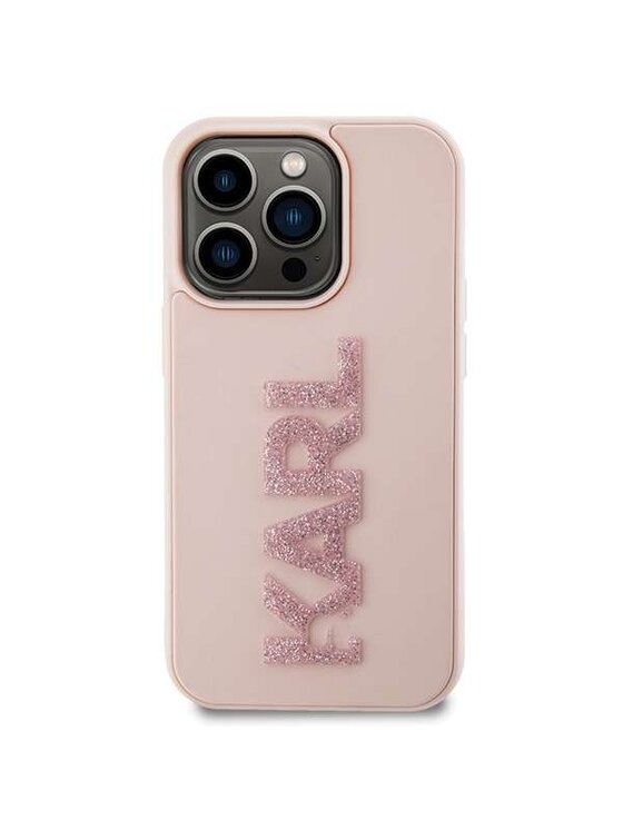 KARL LAGERFELD KARL LAGERFELD Etui na telefon HardCase 3D Rubber Glitter Logo Czarny