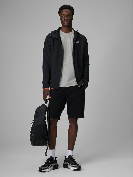 4F 4F Szorty sportowe BASIC+ Czarny Regular Fit