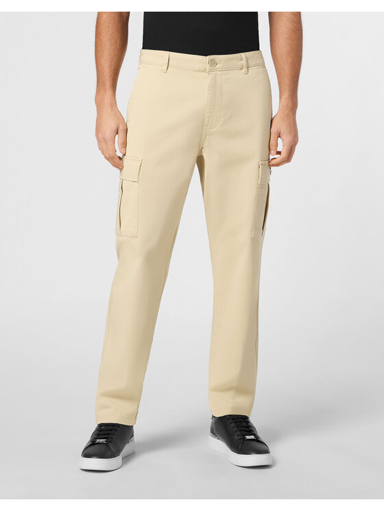 PHILIPP PLEIN PHILIPP PLEIN Spodnie cargo 23059 Beżowy Cargo Fit