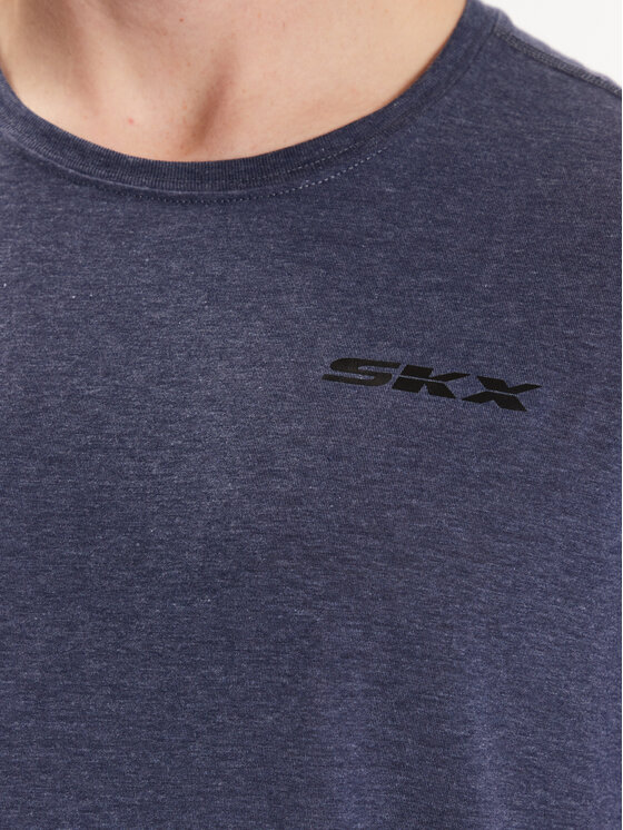 Skechers Skechers T-Shirt Skechers Dri-Release SKX Tee Granatowy Regular Fit