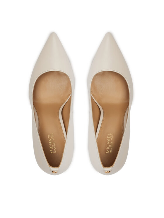 MICHAEL Michael Kors MICHAEL Michael Kors Pantofi cu toc subțire Alina 40R4HNHP1L Écru