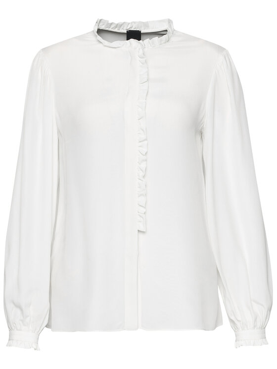 PINKO Pinko Koszula Labile PE 21 BLK01 1G15T5 Y6WB Biały Regular Fit
