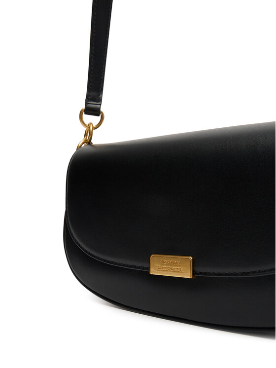 Tommy Hilfiger Tommy Hilfiger Τσάντα Iconic Leather Crossover AW0AW18204 Μαύρο
