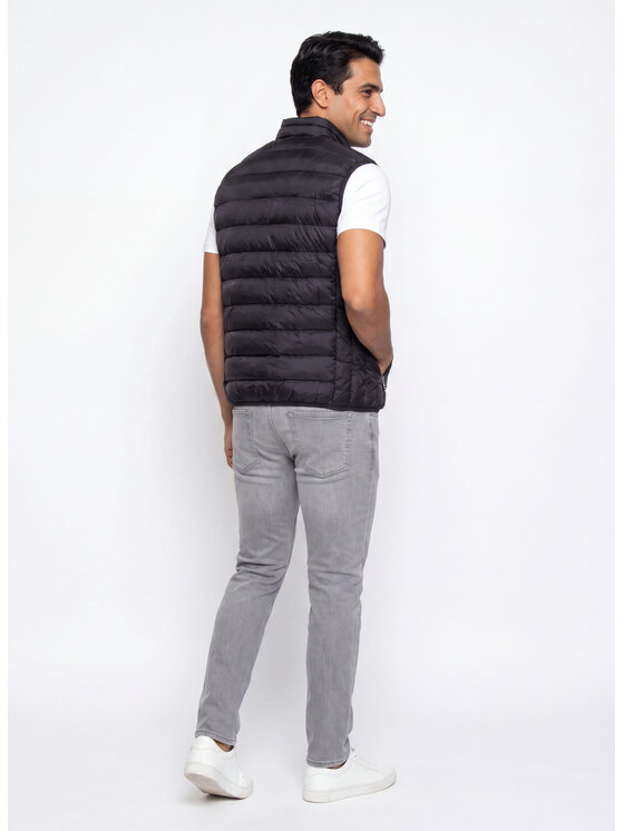 Pako Lorente Pako Lorente Kamizelka B000B-8X-002 Czarny Regular Fit