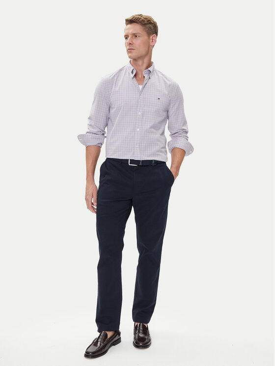 Tommy Hilfiger Tommy Hilfiger Πουκάμισο MW0MW39459 Ροζ Regular Fit