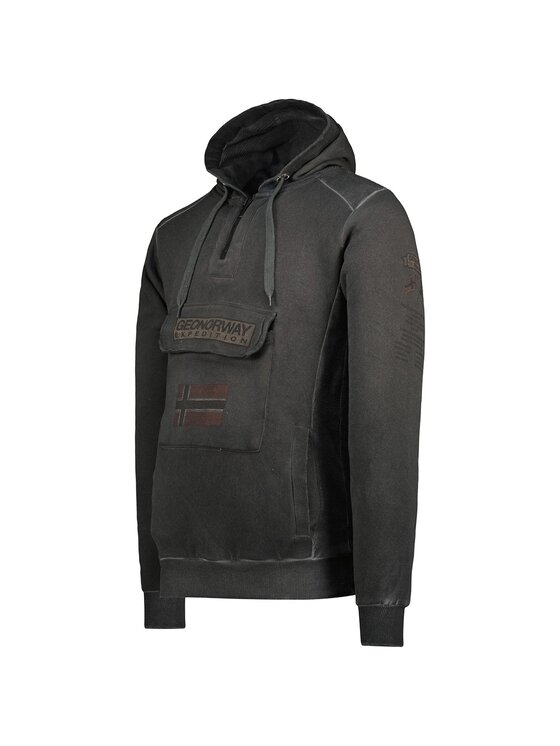 Geographical Norway Geographical Norway Bluza WU8270H-GNO-BLACK Czarny Regular Fit