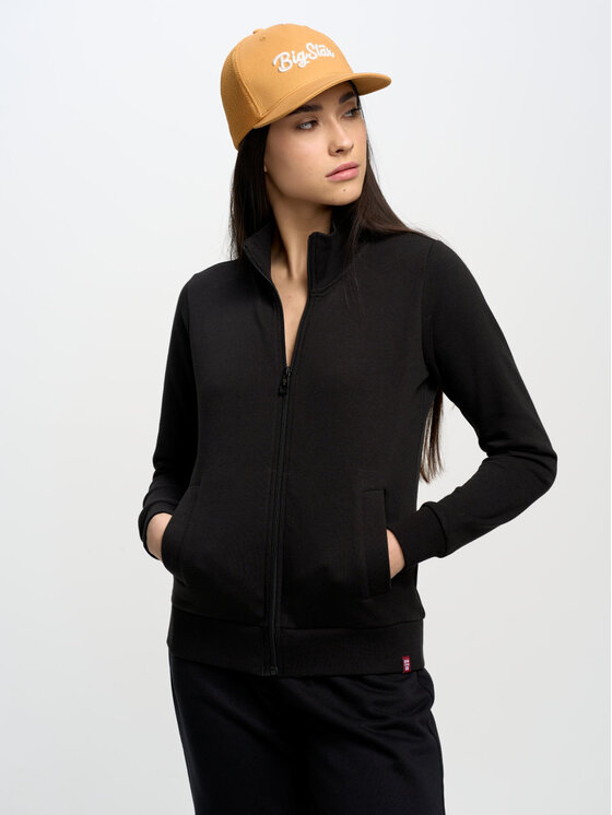 BIG STAR BIG STAR Bluza CHITA_906_1700 Czarny Basic Fit