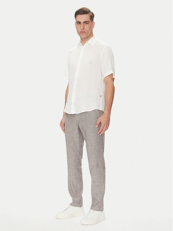 BOSS BOSS Košeľa 50537382 Biela Regular Fit
