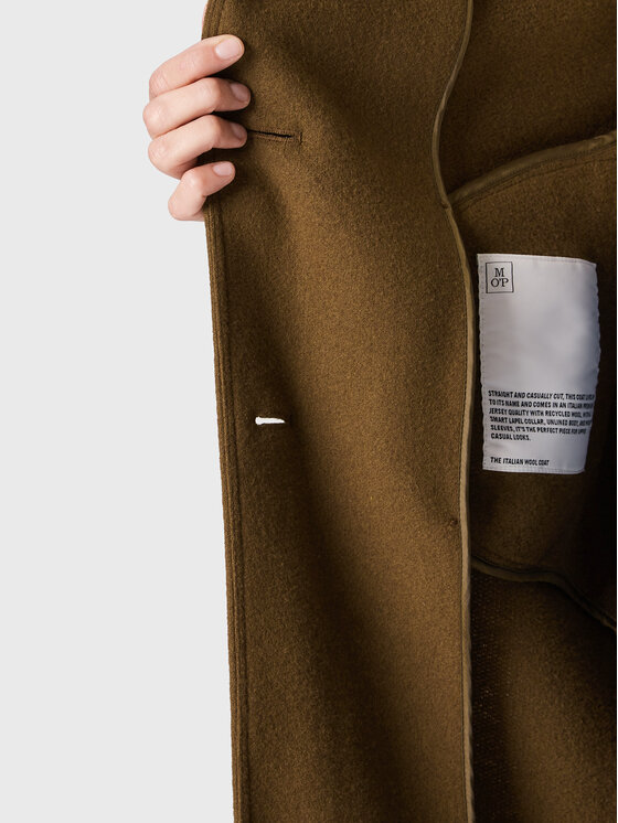 Marc O'Polo Marc O'Polo Volneni plašč 208 60857 1231 Rjava Regular Fit