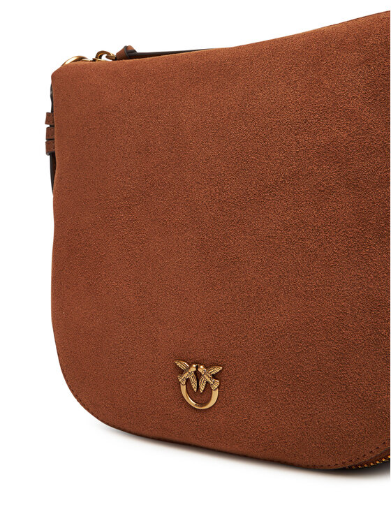 PINKO PINKO Kabelka Hobo Zip Around Mini Al 25-26 PLTT 105332 A2JH Hnědá
