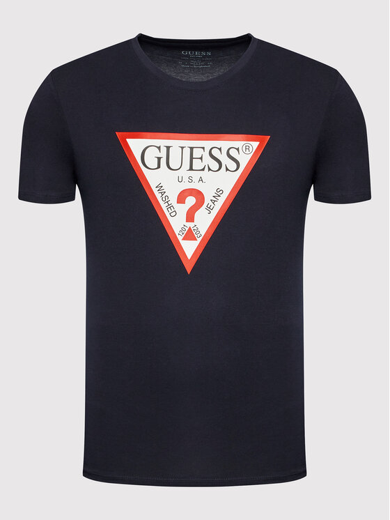 Guess Guess T-Shirt M2YI71 I3Z11 Granatowy Slim Fit