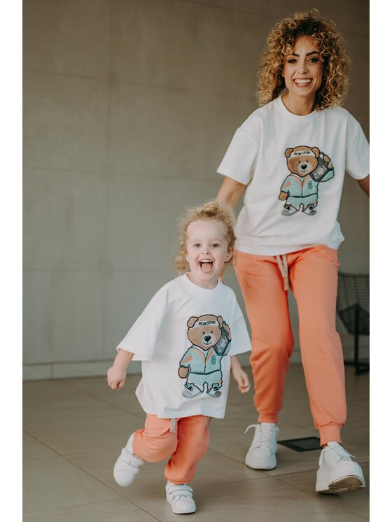 Bejbi Story Bejbi Story T-Shirt T-shirt oversize Funky Teddy Écru Oversize