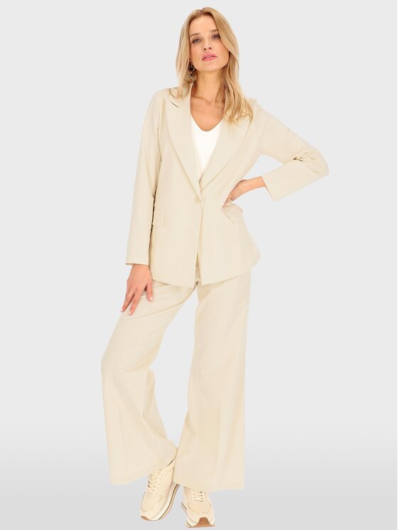 Perso Perso Marynarka VEE242404F Szary Regular Fit