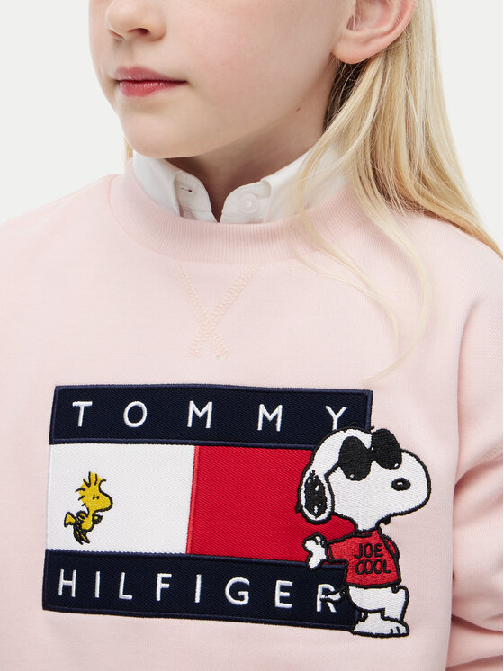 Tommy Hilfiger Tommy Hilfiger Majica dugih rukava Peanuts  KS0KS00764 Svijetlo roza Regular Fit