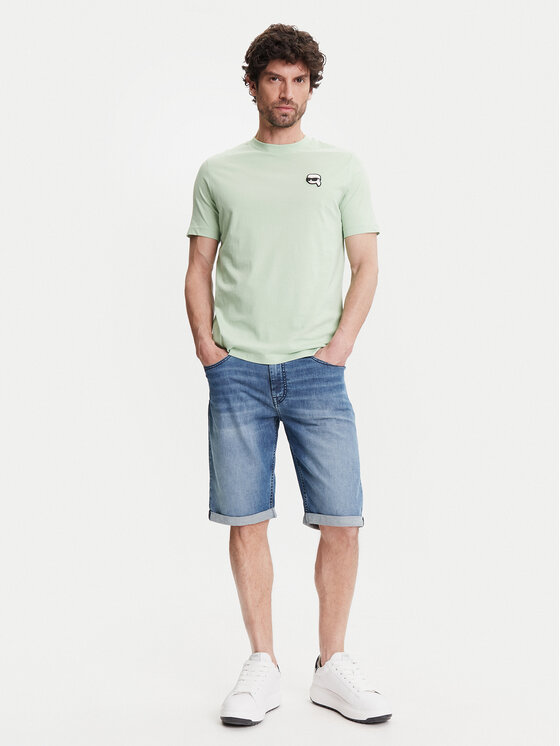 KARL LAGERFELD KARL LAGERFELD Džinsiniai šortai 265820 552833 Mėlyna Regular Fit