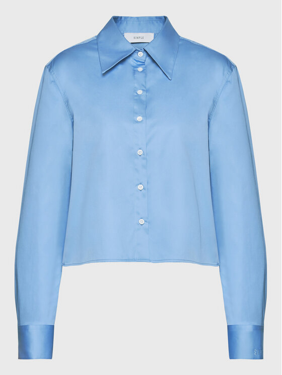 Simple Simple Särk KOD506-02 Sinine Relaxed Fit