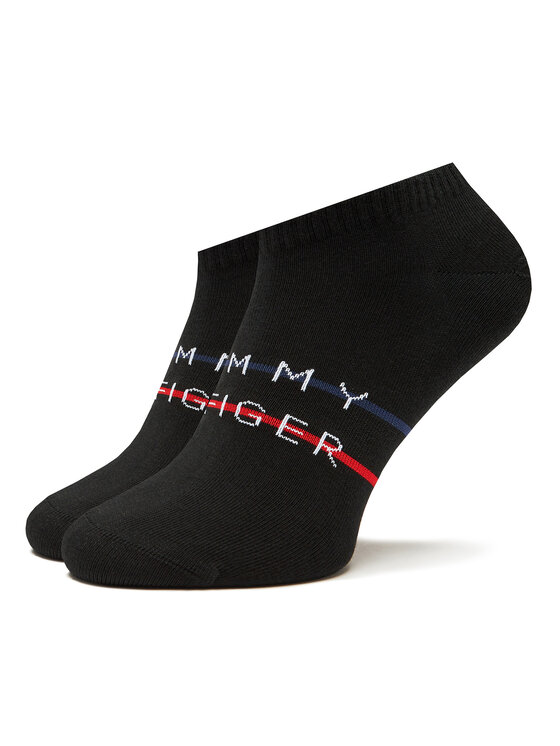 Tommy Hilfiger Tommy Hilfiger Set 2 parov moških nizkih nogavic 701222188 Črna