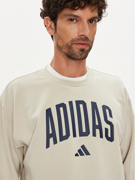 adidas adidas Bluza Collegiate JM1732 Beżowy Regular Fit