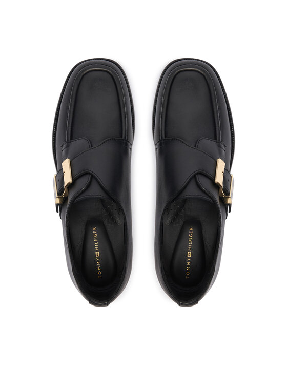 Tommy Hilfiger Tommy Hilfiger Polobotky Th Buckle Moc Toe Loafers FW0FW09536 Černá