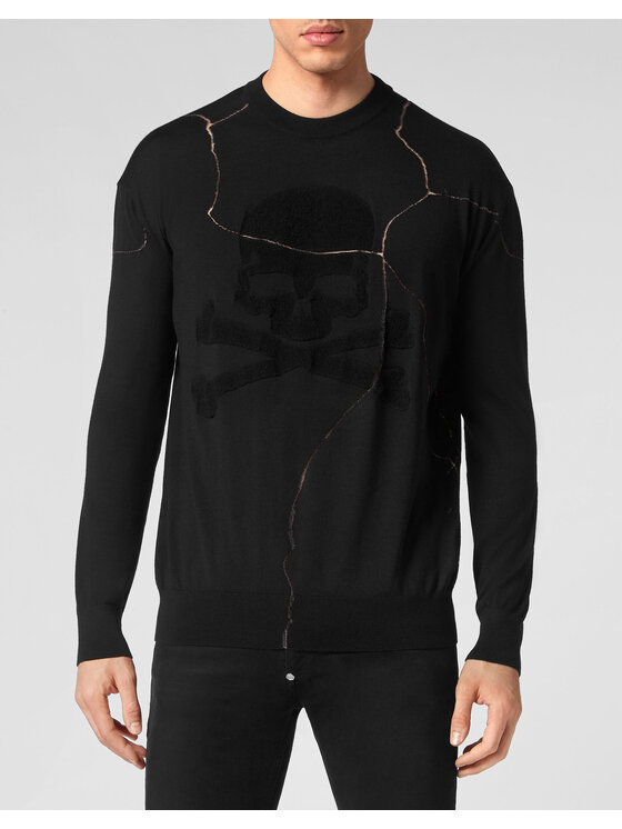 PHILIPP PLEIN PHILIPP PLEIN Longsleeve 2187 Nero Regular Fit