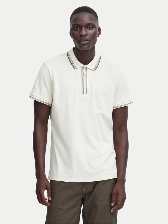 Blend Blend Polokošeľa 20716474 Écru Regular Fit
