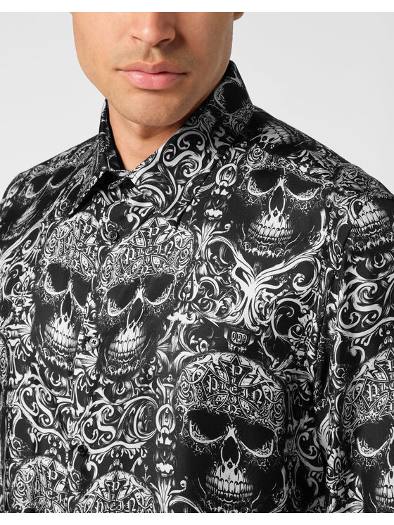 PHILIPP PLEIN PHILIPP PLEIN Koszula 26113 Czarny Regular Fit