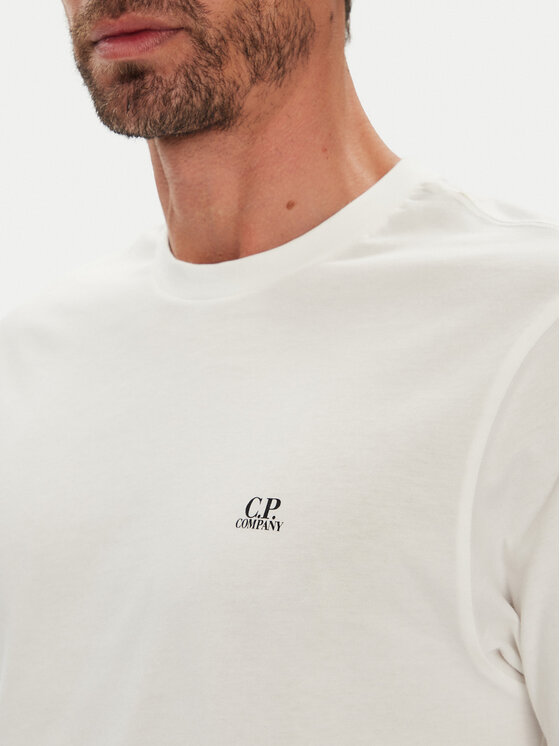C.P. Company C.P. Company Tricou RCCMTS725A005100W Écru Regular Fit