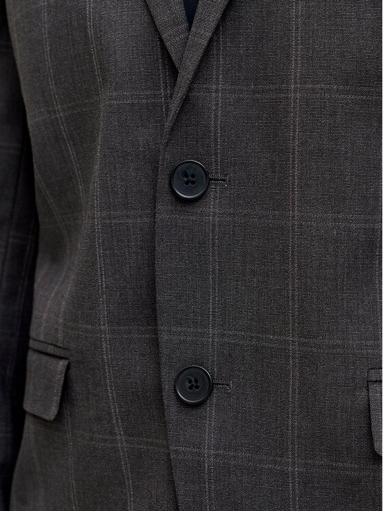 Jack & Jones Jack & Jones Obleka Franco 12183530 Siva Super Slim Fit