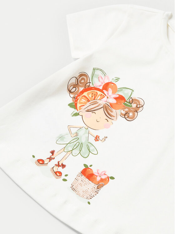Mayoral Mayoral Тишърт 01014 Екрю Regular Fit