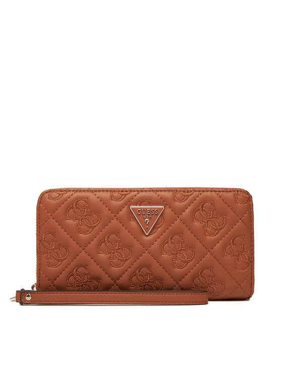 Portofel Mare de Damă Guess Adelasia Slg SWQL96 58146 Maro
