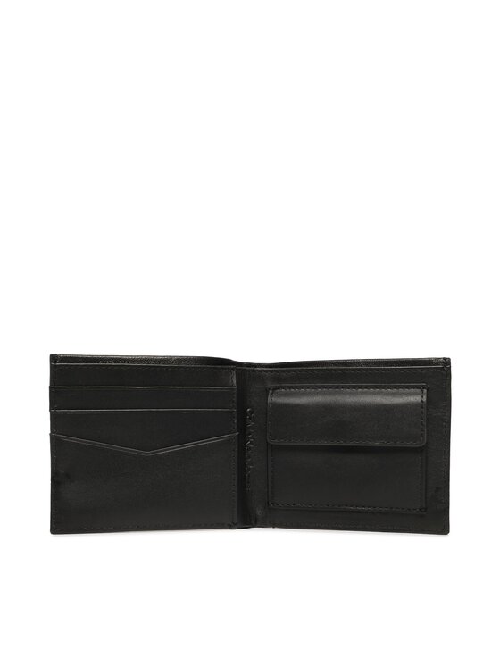 Calvin Klein Jeans Geldbörse und K50K510164 Schlüsselanhänger Keyfob Schwarz Set B/Fold W/Coin+Carabiner