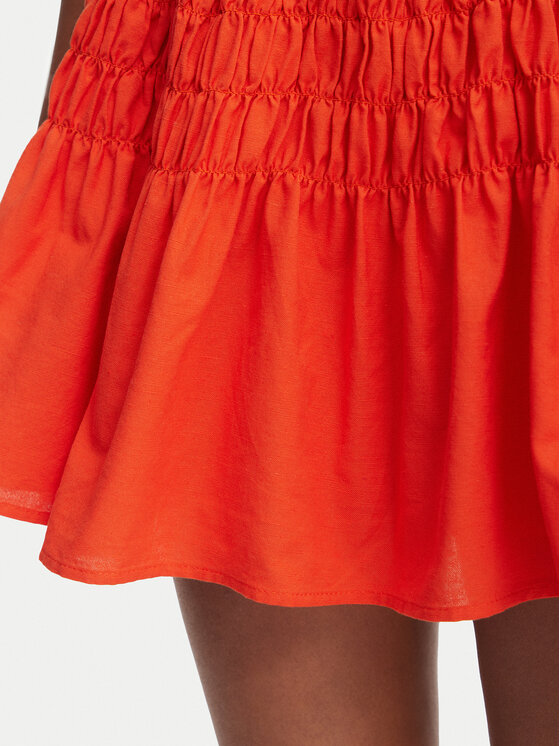 Vero Moda Vero Moda Fustă mini Sofia 10350924 Portocaliu Regular Fit
