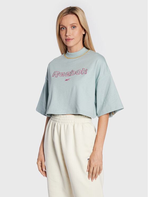 T-shirt Heritage Graphic HK4920 Blu Loose Fit