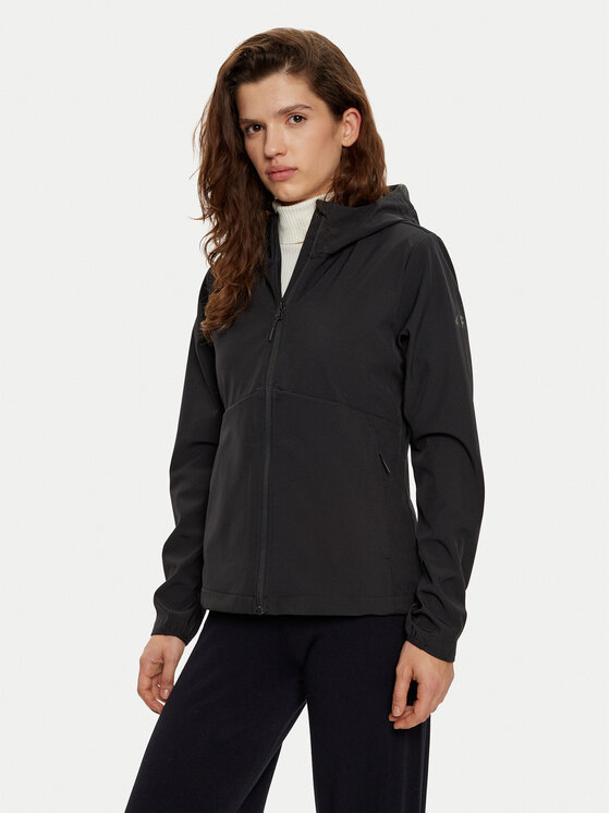 4F 4F Geacă softshell 4FWAW24TSOFF285 Negru Regular Fit