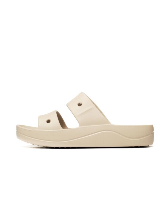 Crocs Crocs Klapki Baya Platform Sandal Beżowy
