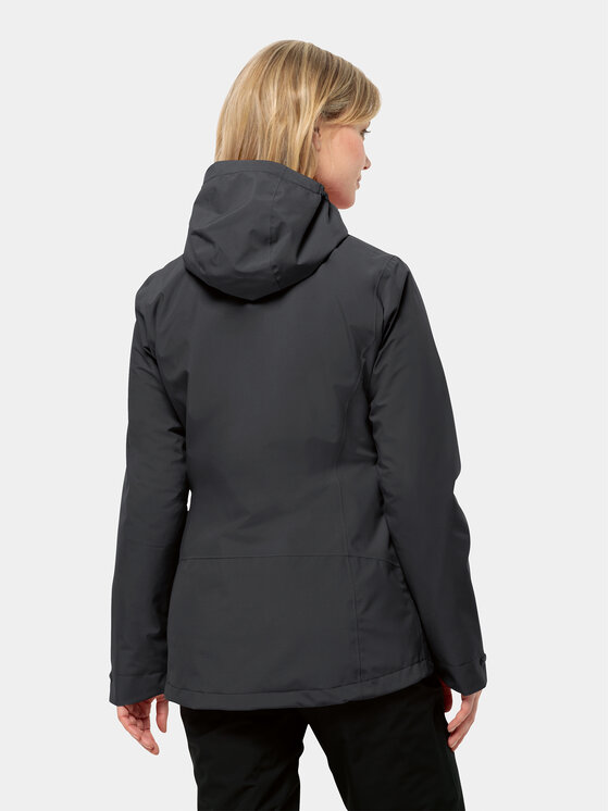 Jack Wolfskin Jack Wolfskin Outdoor jakna Moonrise 3In1 Jkt 1115621 Crna Regular Fit