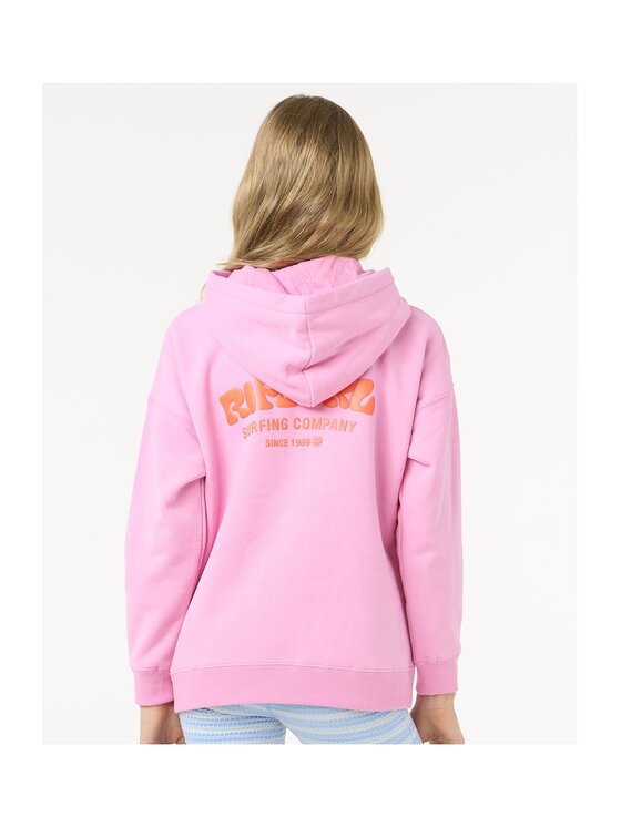 Rip Curl Rip Curl Bluza Surf Puff Hood-Girl Różowy Relaxed Fit