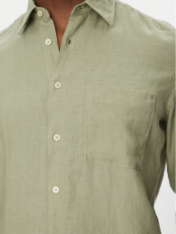 Marc O'Polo Marc O'Polo Camicia M23 7428 41002 Verde Regular Fit