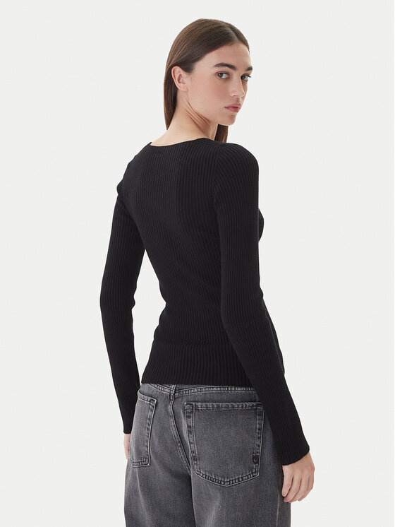 Kontatto Kontatto Svetr 3M0830C Černá Slim Fit