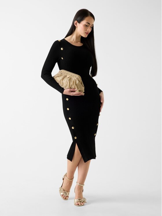 Guess Guess Kleid für den Alltag 180572 Schwarz Classic Fit