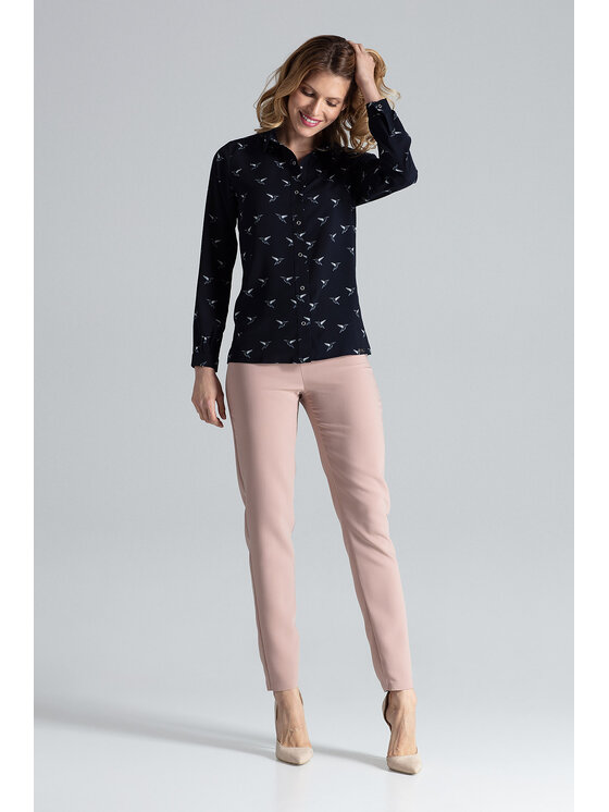 FIGL FIGL Košeľa M284 Tmavomodrá Regular Fit