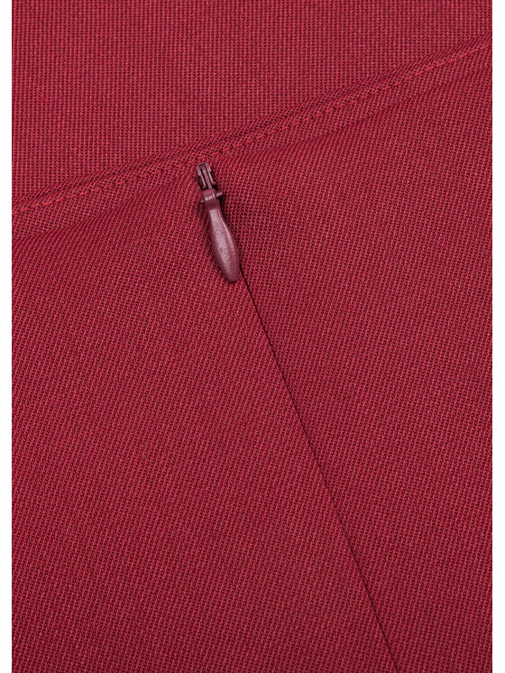 BENU BENU Spódnica ołówkowa Ołówkowa Bordowy Slim Fit