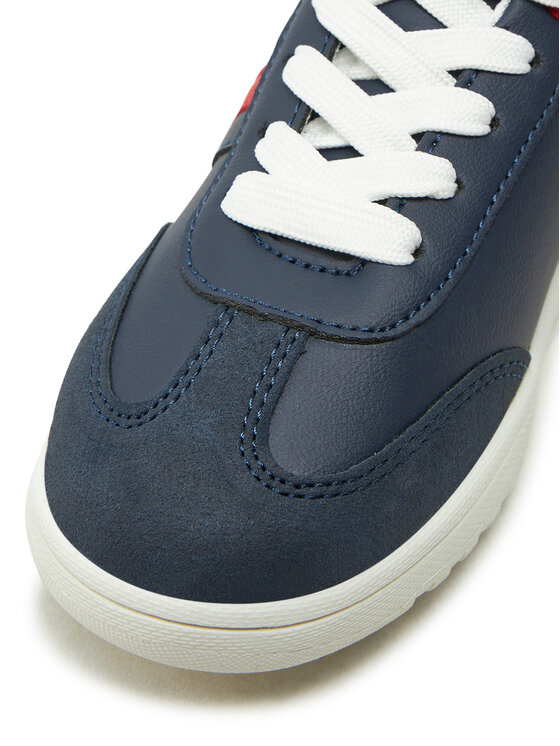 Tommy Hilfiger Tommy Hilfiger Sneakersy Stripe Low Cut Lace-Up Sneaker T3X9-33851-1269 M Granatowy