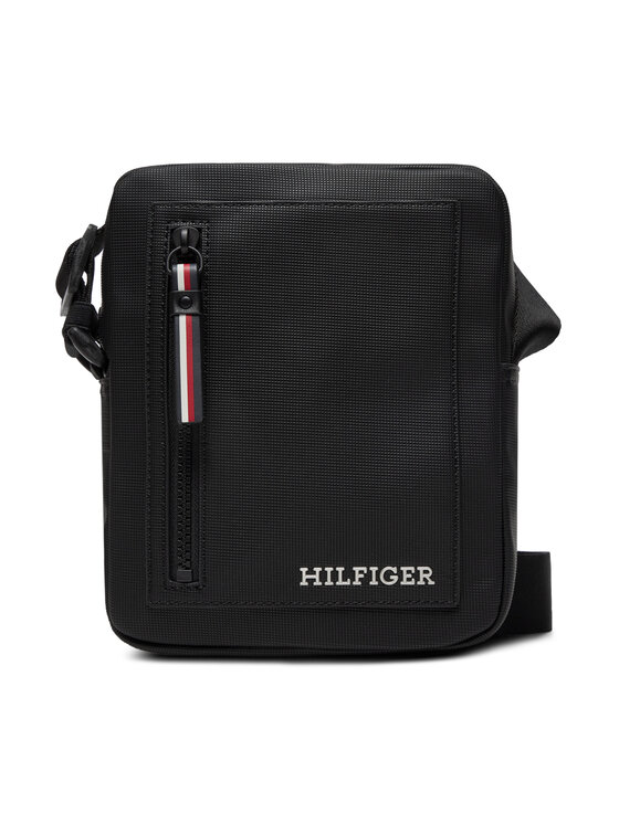 Tommy Hilfiger Tommy Hilfiger Ľadvinka Th Pique Mini Reporter AM0AM11794 Čierna