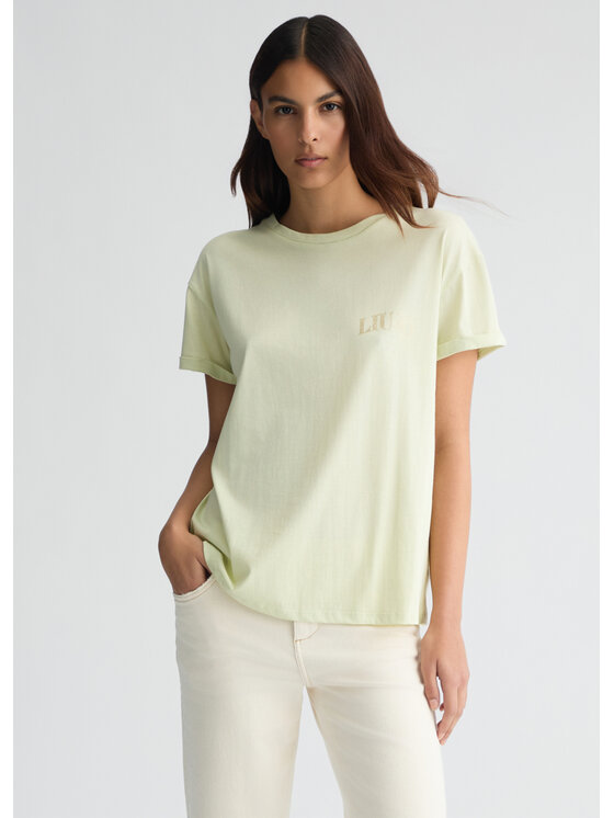 Liu Jo Liu Jo T-Shirt WA5144JS923M9449 Zielony Regular Fit