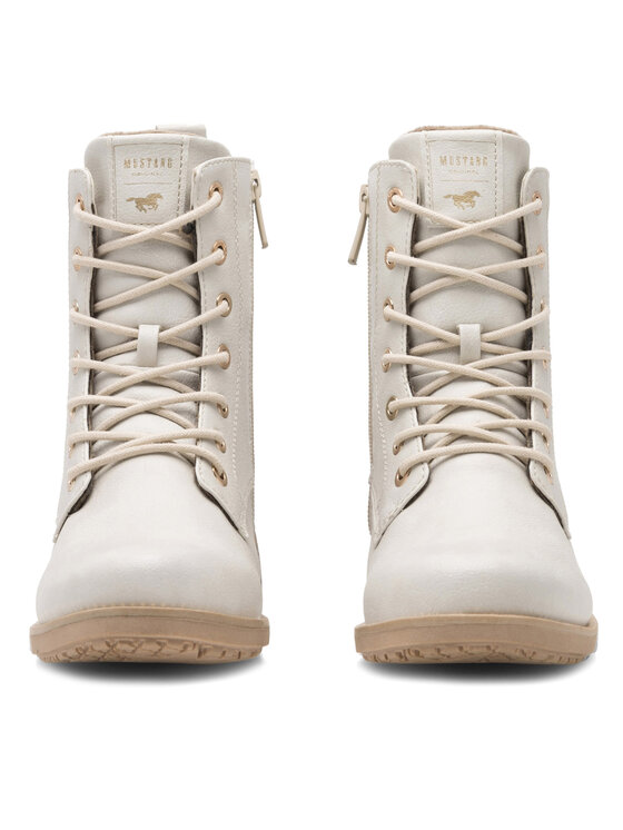 Mustang Stiefeletten 1402-502 Weiß | Modivo.de