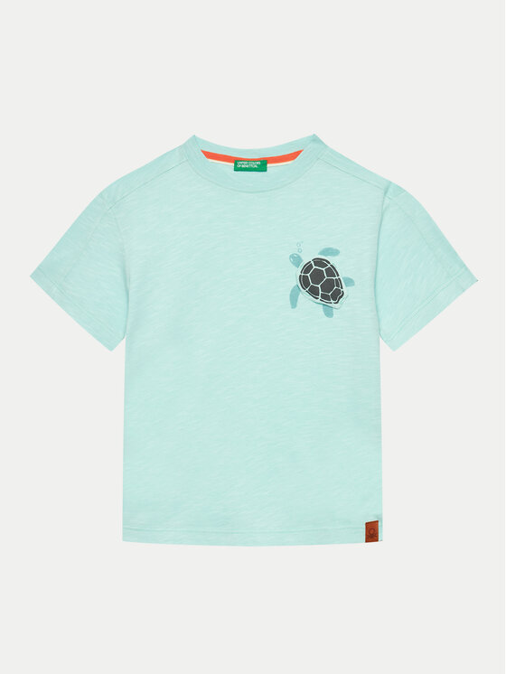 United Colors Of Benetton United Colors Of Benetton T-shirt 3BR4G10EL Plava Regular Fit